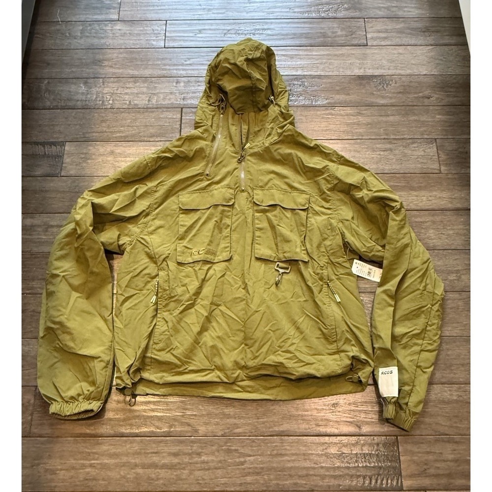 RC Outdoor Supply Anorak Windbreaker Men M Olive Green Utility Hooded Jacket NEW